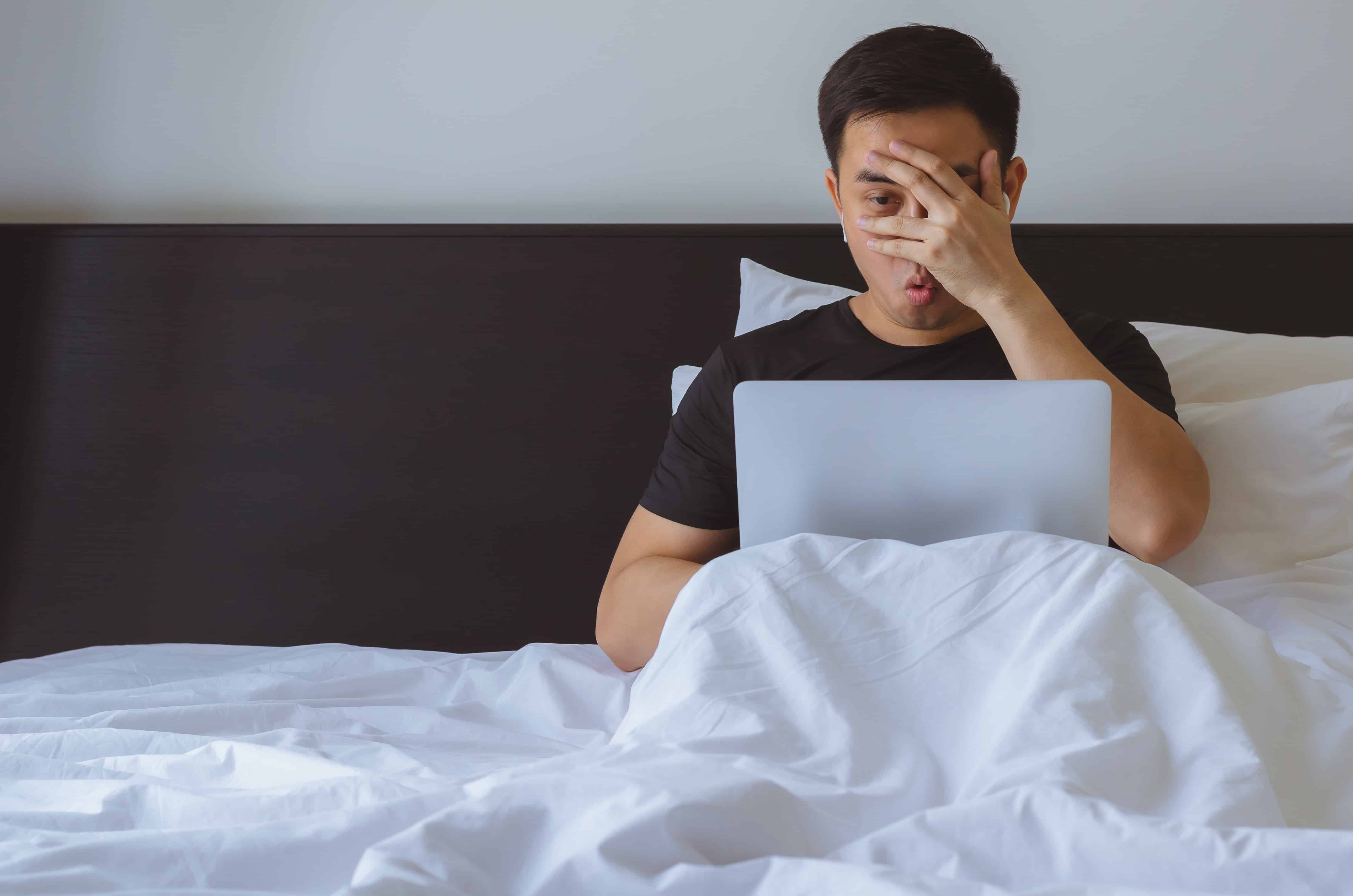 man with pornography addiction