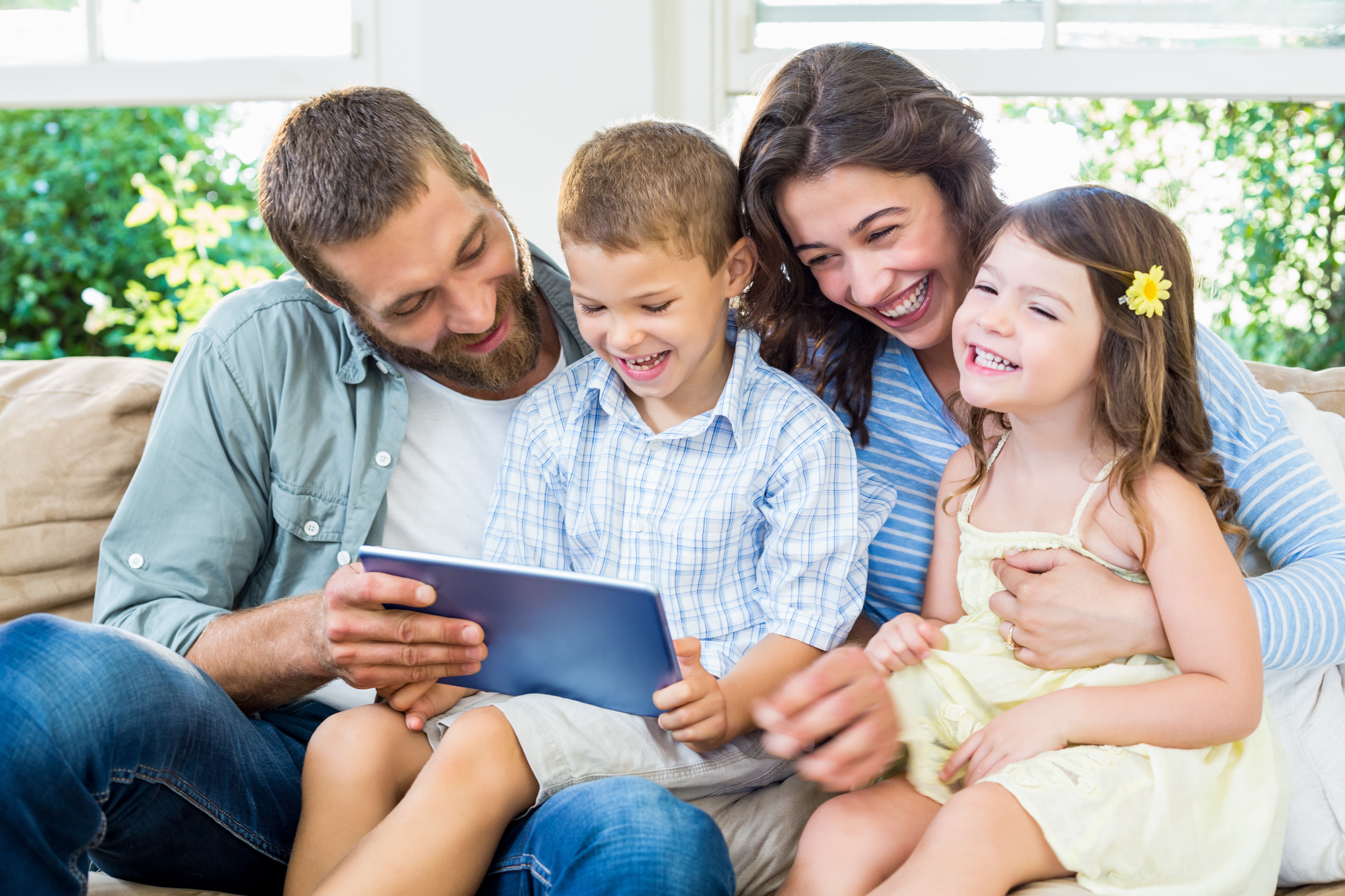 Family Attending Online Counseling
