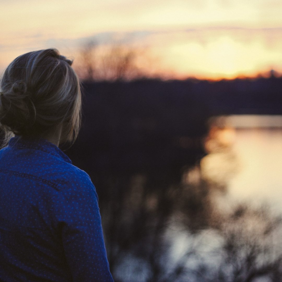 a woman leaving her past behind